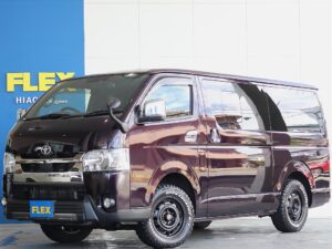 🚩入庫☛【厳選仕入中古車】ハイエースバン　ディーゼル4WD　ボルドーマイカ 走行５万ｋｍ台で珍しいボディカラーお車入庫致しました☆☆(XP2692)