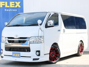 🚩入庫→中古車／ハイエースバン／S-GL／ダークプライムⅡ／ディーゼルターボ／2ＷＤ／ロングボディ／モデリスタフルエアロ